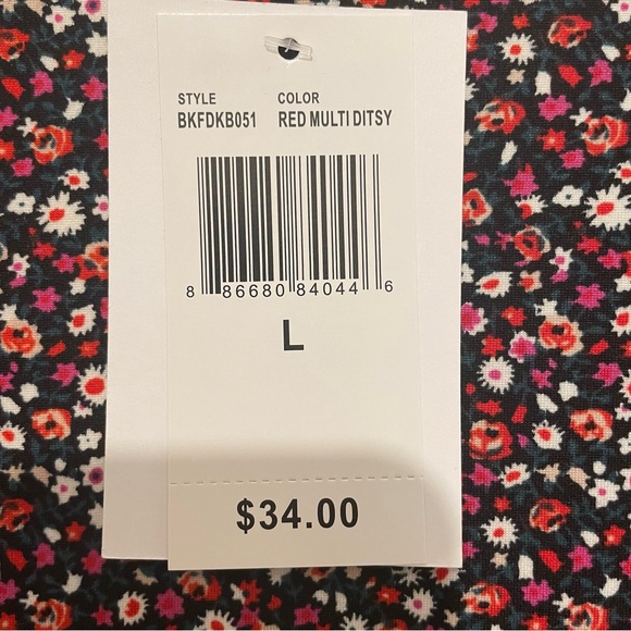 Love, Fire Multicolor Floral Mini Dress Juniors Large Long Sleeve Jersey Soft - Picture 4 of 9